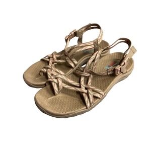 Skechers Beige Strappy Sandals